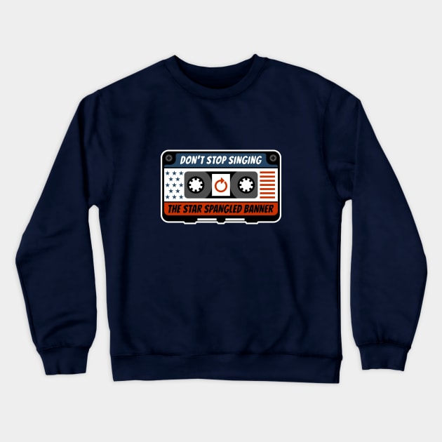 The Star Spangled Banner Crewneck Sweatshirt by Miatunasaray